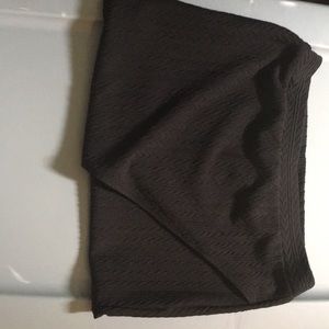 Joe B midi semi wrap front skirt in black